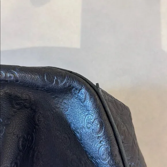 COPY - Gucci Black Hobo Bag with Gold Hardware - Picture 6 of 8